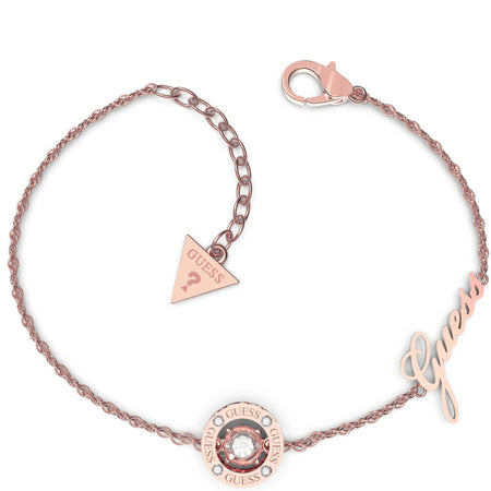 Guess Rose Gold Solitaire Crystal Bracelet