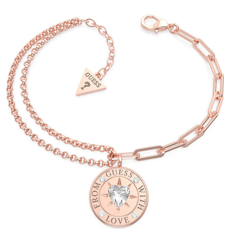 Guess From Guess With Love Rose Gold Bracelet