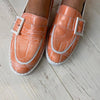 Jose Saenz Coral Leather Loafers
