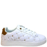 Lloyd & Pryce 'For her' Ordman Gold Studded White Sneakers
