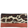Owen Barry Large Vermont Leather Purse - Snow Leopard Shrimp
