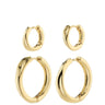 Pilgrim Allie Gold Chunky Hoop Earrings Set