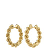 Pilgrim Annika Gold Rope Hoop Earrings