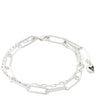 Pilgrim Freedom Silver Oval Link Bracelet