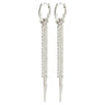 Pilgrim Nur Silver Small Hoop Fringe Earrings