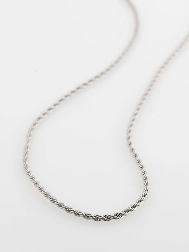 Pilgrim Pam Silver Rope Chain Necklace