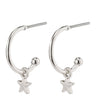 Pilgrim Ava Silver Small Hoop Earrings