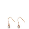 Pilgrim Lucia Rose Gold Fine Drop Earrings