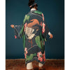 Powder Crane At Sunrise Luxury Kimono Gown