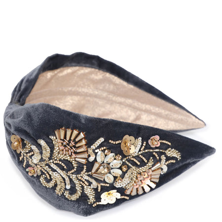 Powder Gold Sequin Deco Headband