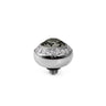 Qudo Tondo Deluxe 10mm Silver Topper - Black Diamond