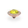 Qudo Tondo Deluxe 13mm Rose Gold Topper - Citrine