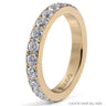 Qudo Thick Eternity Ring - Gold