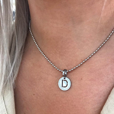 Rebecca My World Silver Small Initial Charm