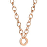 Rebecca My World Chunky Link Rose Gold Horseshoe Necklace