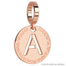 Rebecca My World Rose Gold Small Initial Charm