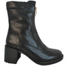 Regarde Le Ciel Elly Black Leather Front Zip Boots