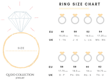 Qudo Thick Eternity Ring - Gold