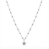 Rebecca Silver and Black Jolie Necklace