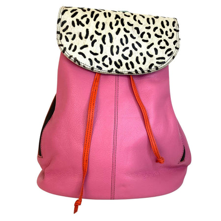 Soruka Caroline Leather Backpack - Pink