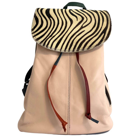 Soruka Caroline Leather Backpack - Blush Pink