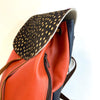 Soruka Caroline Leather Backpack - Orange Red