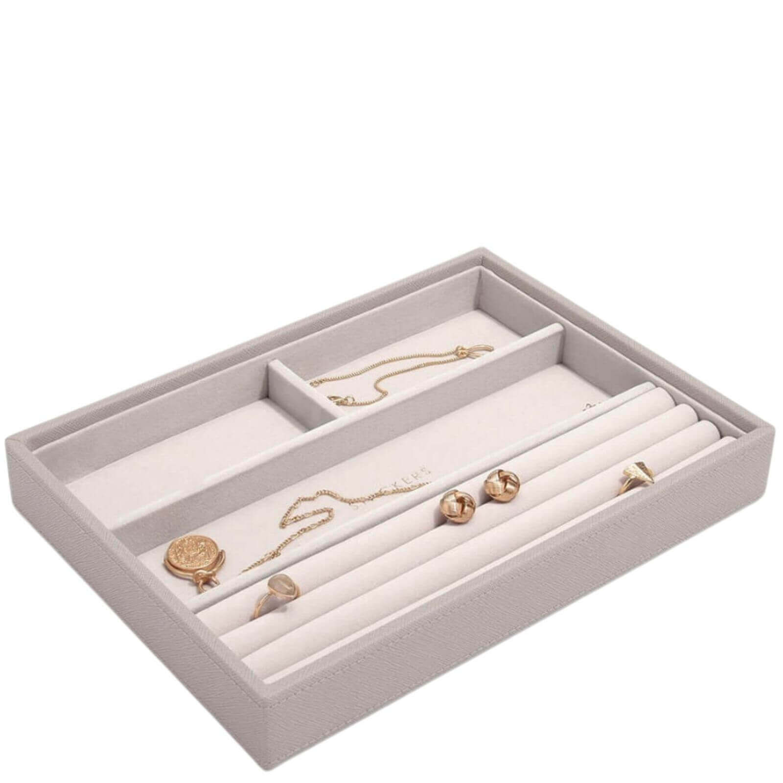 Stackers Classic Jewellery Box (Ring Bracelet Layer) Taupe