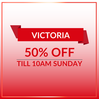 50% OFF ALL VICTORIA