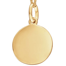 Gold pendant on a white background