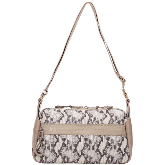 Hispanitas Taupe & Python Sporty Crossbody Bag