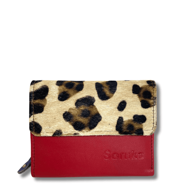 ladies small leather flap over purse