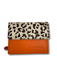 ladies small leather flap over purse