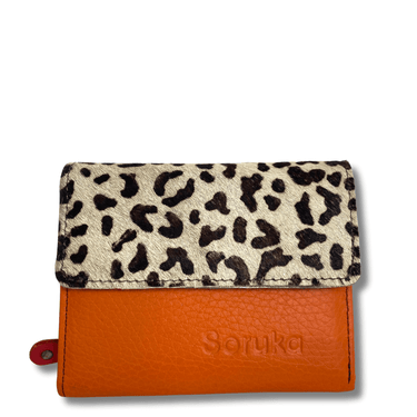 ladies small leather flap over purse