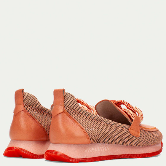 Hispanitas Coral Mesh & Leather Slip On Loafers