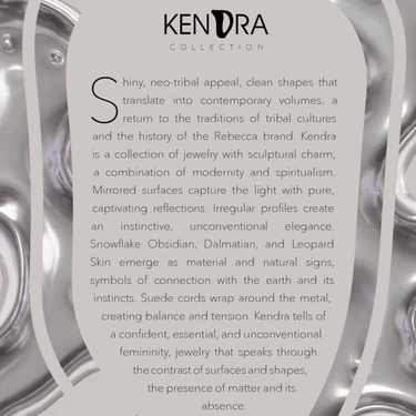 Rebecca Kendra Silver Statement Ring