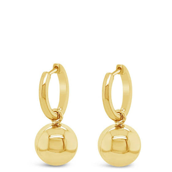 ABSOLUTE-GOLD-HOOP-BALL-CHARM-EARRINGS-E2309GL