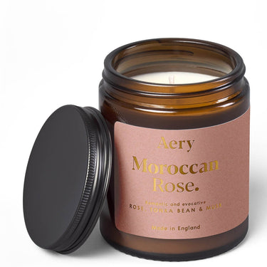 Aery Happy Space Scented Jar Candle - Rose Geranium & Amber
