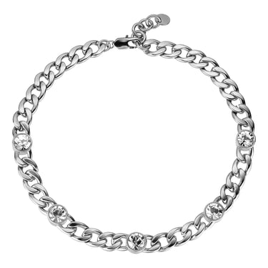 Dyrberg Kern Angelina Silver Chunky Curb Chain Necklace