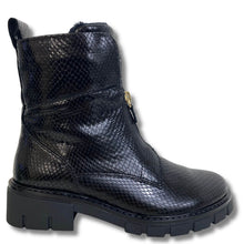 ARA-BLACK-PATENT-FRONT-ZIP-BOOTS