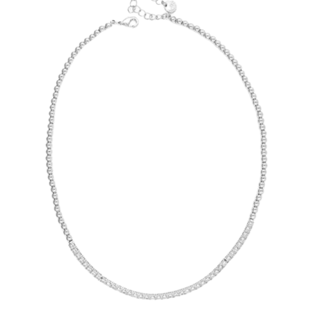 Absolute Silver Beaded Necklace