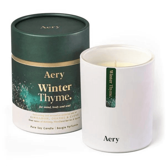Aery Winter Thyme Scented Candle - Cinnamon, Orange & Clove