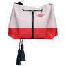 Donna May Vegan Drawstring Bag - Blush Pink & Red