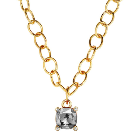 Dyrberg Kern Ramina Gold Necklace - Grey