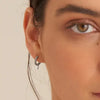 Ania Haie Glam Pendant Silver Huggie Hoop Earrings