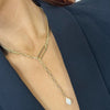 Pilgrim Heat Gold Chain Necklace with Pearl drop