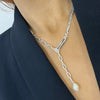 Pilgrim Heat Silver Chain Necklace with Pearl drop