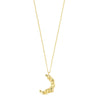 Pilgrim Moon Gold Dainty Necklace