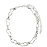 Pilgrim Wave Silver Chunky Link Necklace
