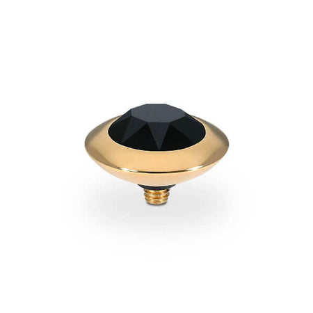 Qudo Tondo 13mm Gold Topper - Jet