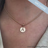 Rebecca My World Rose Gold Small Initial Charm & Chain Exclusive